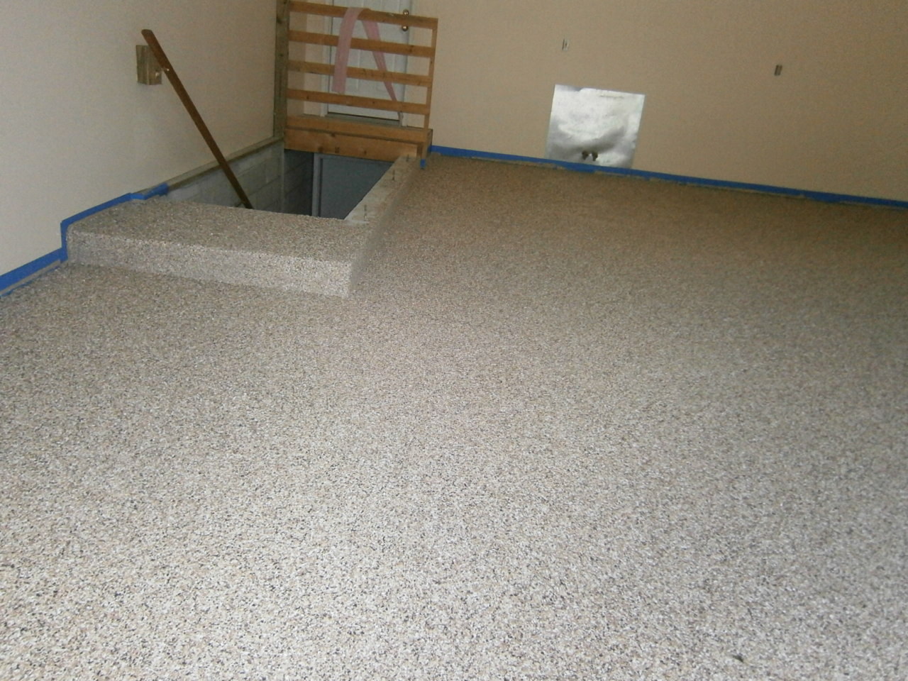 White Epoxy Basement Floor - Epoxy Flooring, Columbus Ohio