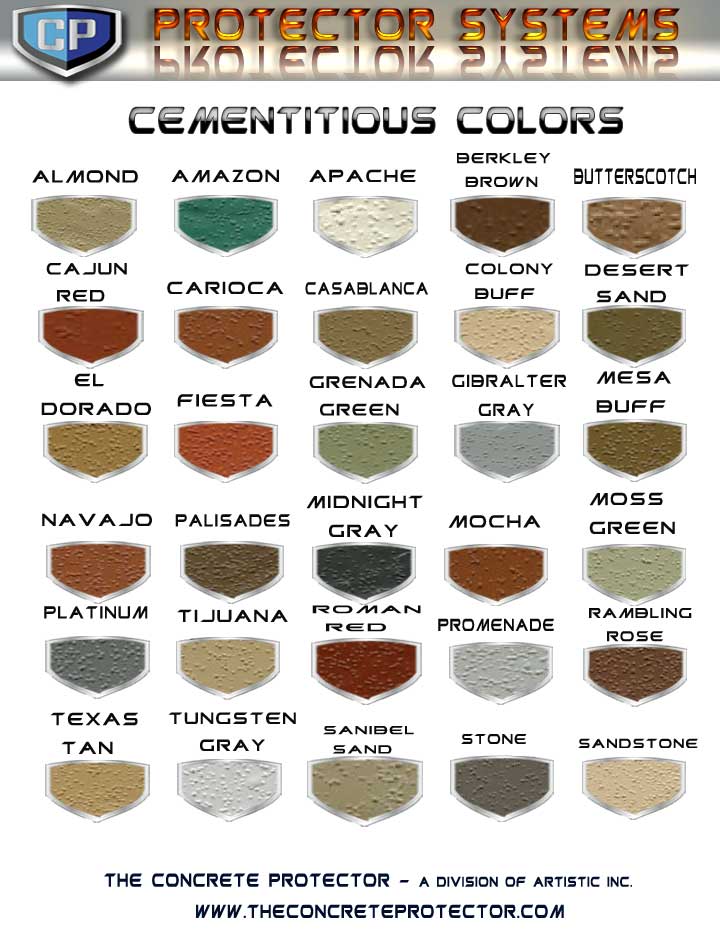 Cement Color Chart