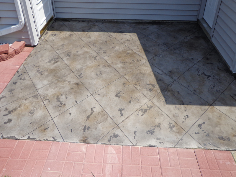 Slate Stained Concrete | Dublin Ohio | Re-Deck of Central Ohio
